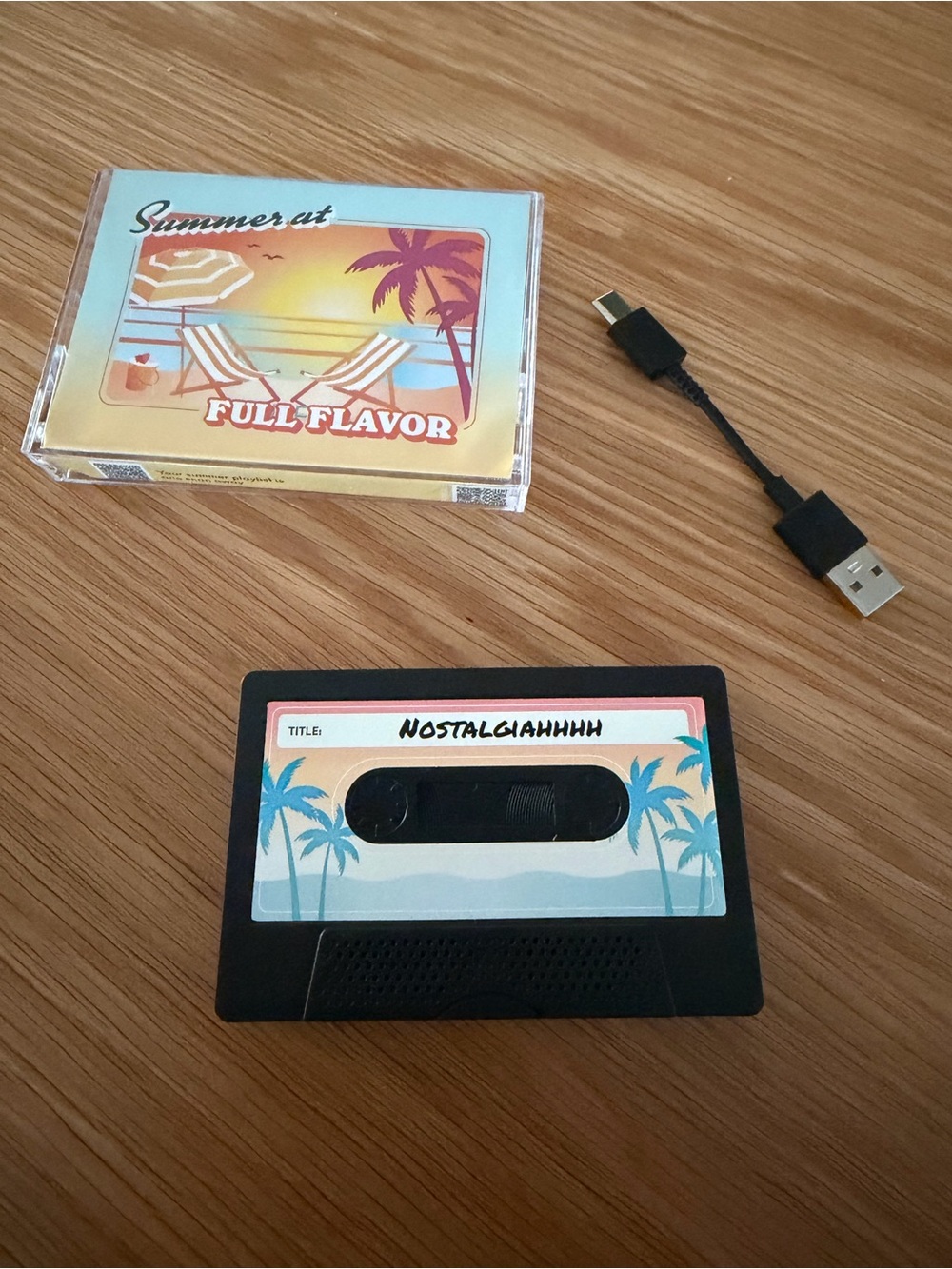 NEW Olipop Beach Palm Trees Bluetooth Cassette Tape Speaker
